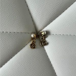 Gucci Earrings Gold Pearl